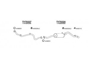 VENEPORTE 700036 išmetimo sistema 
 Išmetimo sistema -> Išmetimo sistema, visa