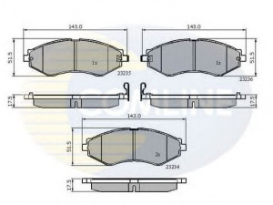 COMLINE CBP31189 stabdžių trinkelių rinkinys, diskinis stabdys 
 Techninės priežiūros dalys -> Papildomas remontas
96446742
