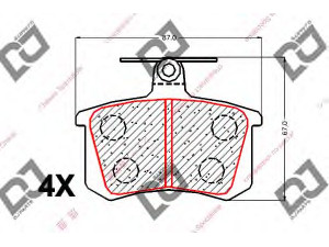 DJ PARTS BP1983 stabdžių trinkelių rinkinys, diskinis stabdys 
 Techninės priežiūros dalys -> Papildomas remontas
4D0698451B