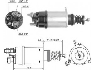 MAGNETI MARELLI 940113050007 solenoidinis jungiklis, starteris