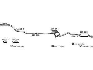 ERNST 010333 išmetimo sistema 
 Išmetimo sistema -> Išmetimo sistema, visa