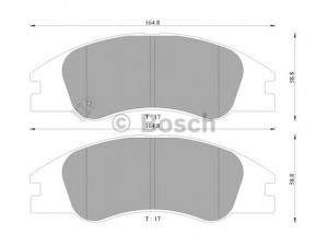 BOSCH 0 986 AB3 058 stabdžių trinkelių rinkinys, diskinis stabdys 
 Techninės priežiūros dalys -> Papildomas remontas
58101 2FA20, 58101-2FA10