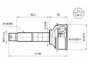 STATIM C.401 jungčių komplektas, kardaninis velenas 
 Ratų pavara -> Sujungimai/komplektas
43420-87706, 43420-87703, 43410-87706