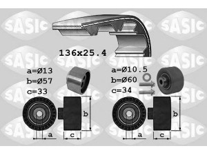 SASIC 1750035 paskirstymo diržo komplektas 
 Techninės priežiūros dalys -> Papildomas remontas
083148, 083149, 0831R5, 9400831489