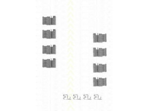 TRISCAN 8105 131624 priedų komplektas, diskinių stabdžių trinkelės 
 Stabdžių sistema -> Diskinis stabdys -> Stabdžių dalys/priedai