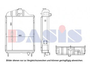 AKS DASIS 440108N radiatorius, variklio aušinimas