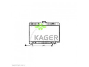 KAGER 31-0581 radiatorius, variklio aušinimas 
 Aušinimo sistema -> Radiatorius/alyvos aušintuvas -> Radiatorius/dalys
1235011601, 1235012201, 1235014401