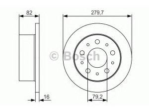 BOSCH 0 986 479 S86 stabdžių diskas 
 Dviratė transporto priemonės -> Stabdžių sistema -> Stabdžių diskai / priedai
4246 Z1, 4246 Z3, 46833807, 51740248