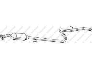 BOSAL 099-769 katalizatoriaus keitiklis 
 Išmetimo sistema -> Katalizatoriaus keitiklis
51 713 564, 51 762 989