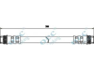 APEC braking HOS3073 stabdžių žarnelė 
 Stabdžių sistema -> Stabdžių žarnelės
7700804814, 7704003922