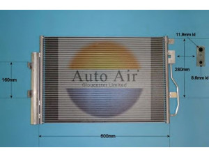 AUTO AIR GLOUCESTER 16-6233 kondensatorius, oro kondicionierius 
 Oro kondicionavimas -> Kondensatorius
96943762