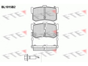 FTE BL1015B2 stabdžių trinkelių rinkinys, diskinis stabdys 
 Techninės priežiūros dalys -> Papildomas remontas
43022-SD4-000, 43022-SD4-010, 43022-SD4-020