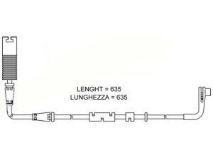 BREMSI WI0612 įspėjimo kontaktas, stabdžių trinkelių susidėvėjimas 
 Stabdžių sistema -> Susidėvėjimo indikatorius, stabdžių trinkelės
34356762252, 34356789439