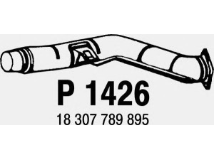 FENNO P1426 išleidimo kolektorius 
 Išmetimo sistema -> Išmetimo vamzdžiai
BM70592, 18307789895