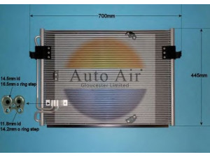 AUTO AIR GLOUCESTER 16-9664 kondensatorius, oro kondicionierius 
 Oro kondicionavimas -> Kondensatorius
64531392941