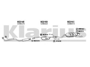 KLARIUS 600076U išmetimo sistema
