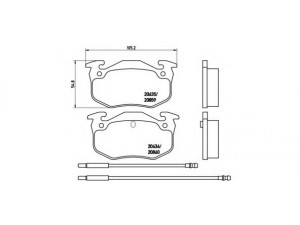 BREMBO P 61 029 stabdžių trinkelių rinkinys, diskinis stabdys 
 Techninės priežiūros dalys -> Papildomas remontas
95589273, 95624484, E172143, 6000008125