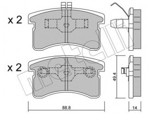 METELLI 22-0378-0 stabdžių trinkelių rinkinys, diskinis stabdys 
 Techninės priežiūros dalys -> Papildomas remontas
04491-87206, 04491-87207, 04491-87209