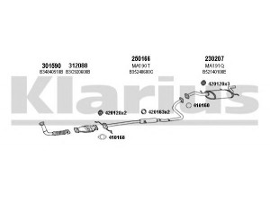 KLARIUS 570103E išmetimo sistema 
 Išmetimo sistema -> Išmetimo sistema, visa