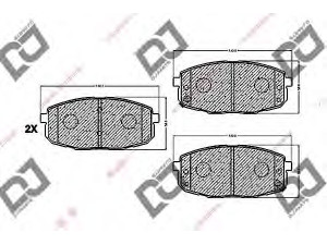 DJ PARTS BP1109 stabdžių trinkelių rinkinys, diskinis stabdys 
 Techninės priežiūros dalys -> Papildomas remontas
0K2JA-332-28Z, 0K2JA3328Z, K2JA3-328-8ZA
