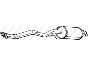 BOSAL 171-411 priekinis duslintuvas 
 Išmetimo sistema -> Duslintuvas
FE22-40-300B