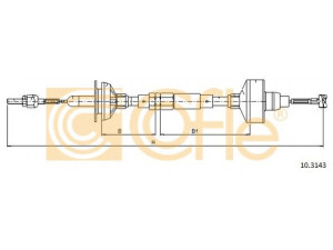 COFLE 10.3143 sankabos trosas 
 Sankaba/dalys -> Sankabos valdymas -> Sankabos trosas
1H1721335A, 1H1721335B, 1H1721335G