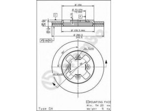 BREMBO 09.5694.10 stabdžių diskas 
 Dviratė transporto priemonės -> Stabdžių sistema -> Stabdžių diskai / priedai
4020603N01, 40206Y9503