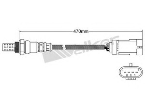 WALKER PRODUCTS 250-24585 lambda jutiklis 
 Išmetimo sistema -> Jutiklis/zondas
4408954, 77 00 107 433, 77 00 108 027