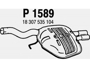 FENNO P1589 galinis duslintuvas 
 Išmetimo sistema -> Duslintuvas
18307535104