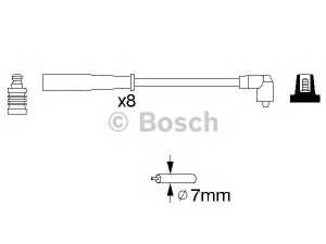 BOSCH 0 986 356 707 uždegimo laido komplektas 
 Kibirkšties / kaitinamasis uždegimas -> Uždegimo laidai/jungtys