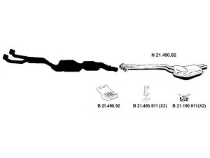 EBERSPÄCHER 212053 išmetimo sistema 
 Išmetimo sistema -> Išmetimo sistema, visa
