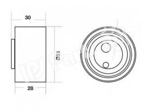 IPS Parts ITB-6899 įtempiklis, paskirstymo diržas
12810-70C00