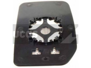LUCAS ELECTRICAL LR-0335 veidrodėlio stiklas, stiklo elementas 
 Kėbulas -> Langai/veidrodėliai -> Veidrodėlis