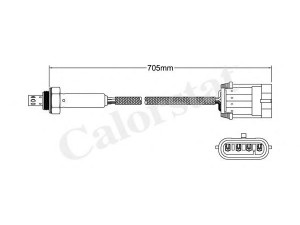 CALORSTAT by Vernet LS140004 lambda jutiklis 
 Variklis -> Variklio elektra
855330, 855342, 90258253, 90528253