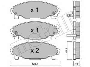 METELLI 22-0379-0 stabdžių trinkelių rinkinys, diskinis stabdys 
 Techninės priežiūros dalys -> Papildomas remontas
04491-87724, 04491-87725, 04491-87727