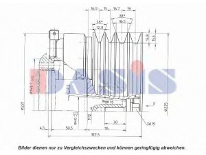 AKS DASIS 851326N magnetinė sankaba, oro kondicionieriaus kompresorius