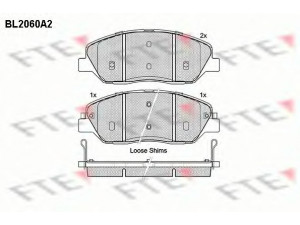 FTE BL2060A2 stabdžių trinkelių rinkinys, diskinis stabdys 
 Techninės priežiūros dalys -> Papildomas remontas
48130-341A0, 58101-0WA00, 58101-2BA10