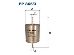 FILTRON PP865/3 kuro filtras 
 Degalų tiekimo sistema -> Kuro filtras/korpusas
1S719155BA, 4103735