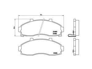 BREMBO P 30 044 stabdžių trinkelių rinkinys, diskinis stabdys 
 Techninės priežiūros dalys -> Papildomas remontas
0K72A3328Z, OK72A3328Z