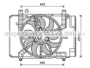 AVA QUALITY COOLING DN7532 ventiliatorius, radiatoriaus 
 Aušinimo sistema -> Oro aušinimas
214811FC5A