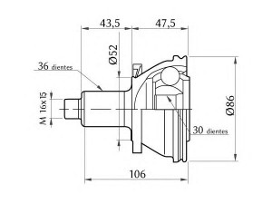 KOSHIMO 1860.0068015 jungčių komplektas, kardaninis velenas 
 Ratų pavara -> Sujungimai/komplektas
6Q0498099D, 6Q0498099D, 6Q0498099D