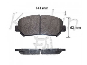 KAISHIN D3155 stabdžių trinkelių rinkinys, diskinis stabdys
K0Y13323Z, K0Y13328Z