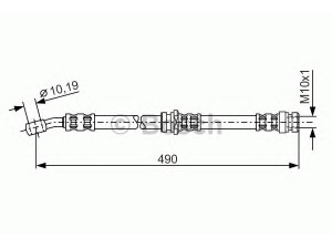 BOSCH 1 987 476 076 stabdžių žarnelė 
 Stabdžių sistema -> Stabdžių žarnelės
90947 02878, 90947 02C94, 90947 02F61