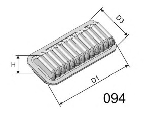 MISFAT P247 oro filtras 
 Techninės priežiūros dalys -> Techninės priežiūros intervalai
178010G010, 1780127020