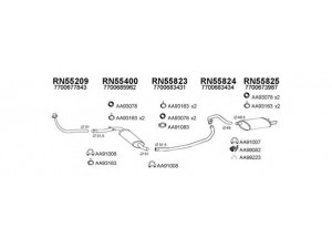 VENEPORTE 550458 išmetimo sistema 
 Išmetimo sistema -> Išmetimo sistema, visa