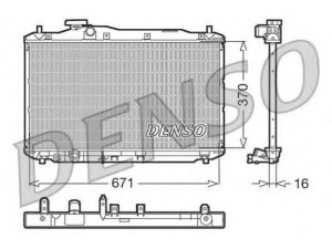 DENSO DRM40005 radiatorius, variklio aušinimas 
 Aušinimo sistema -> Radiatorius/alyvos aušintuvas -> Radiatorius/dalys
19010RSAG01