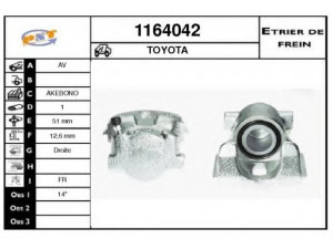 SNRA 1164042 stabdžių apkaba
4773014040, 4773014041