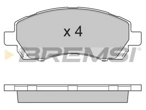 BREMSI BP2820 stabdžių trinkelių rinkinys, diskinis stabdys 
 Techninės priežiūros dalys -> Papildomas remontas
26296AC000, 26296AC010, 26296AC011