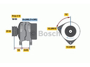 BOSCH 0 986 042 071 kintamosios srovės generatorius 
 Elektros įranga -> Kint. sr. generatorius/dalys -> Kintamosios srovės generatorius
5705 2A, 5705 4R, 5705 4T, 5705 FW