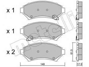 METELLI 22-0696-0 stabdžių trinkelių rinkinys, diskinis stabdys 
 Techninės priežiūros dalys -> Papildomas remontas
1605067, 1605384, 1605947, 18045382
